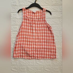 White and orange shirt